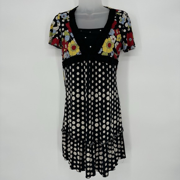 Limited Too Other - Vintage Limited Too‎ Y2K Girls Dress Size 18 Floral Polka Dot Ruffle Sleeve Mini